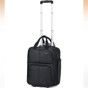 16 inch Expandable Underseat Carry On Luggage Softside Suitcase